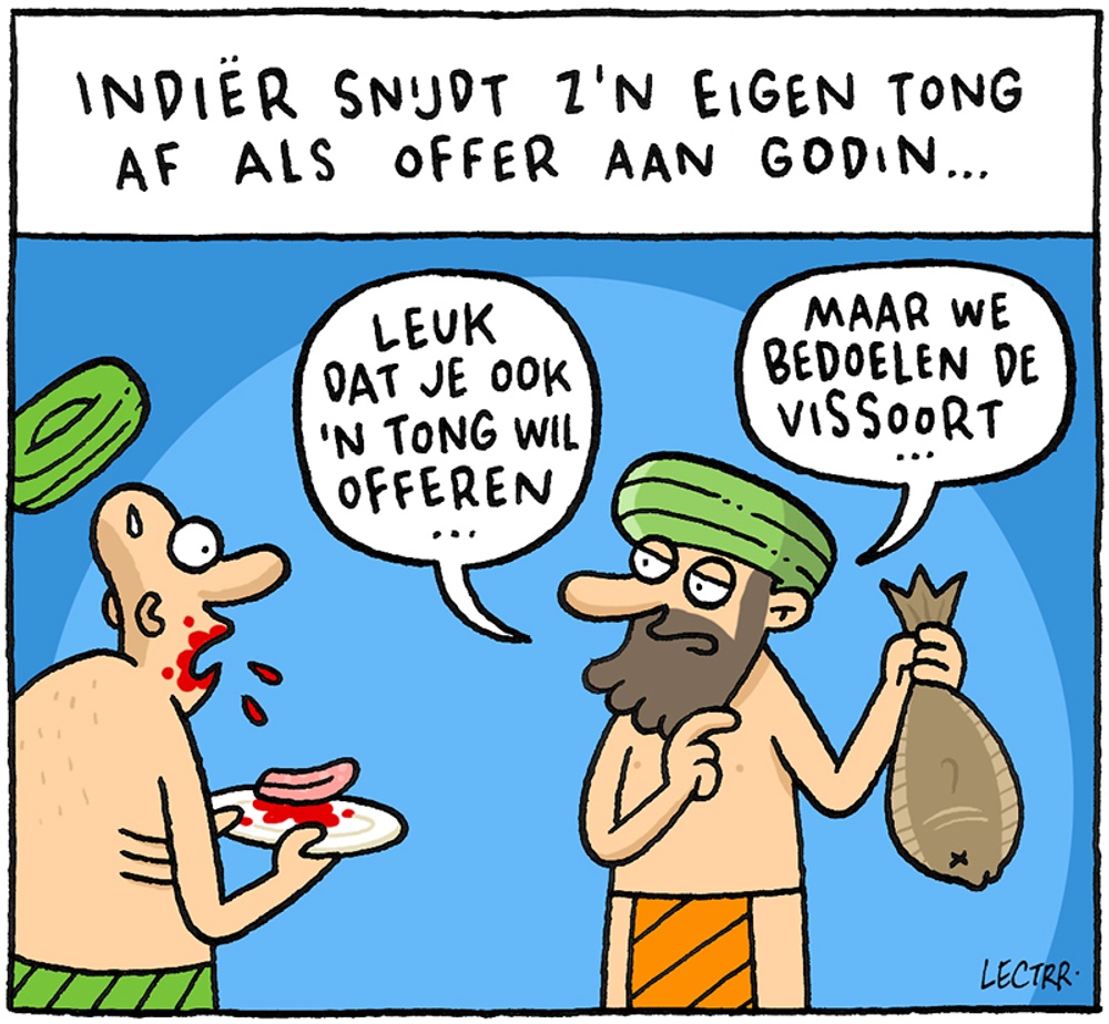 Tong als offer